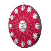 Honkbal roos dartbord (Voorkant Rechts)