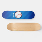 Honkbal; Royal Blue Stripes Persoonlijk Skateboard (Horizontaal)