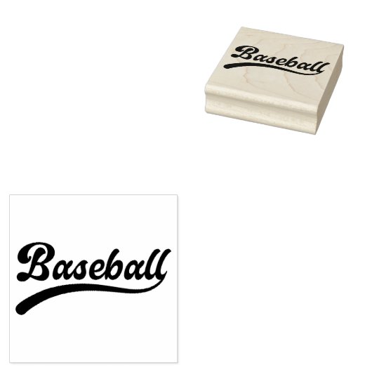 Honkbal Rubberstempel (Gestempeld)