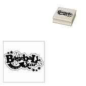 Honkbal Rubberstempel (Gestempeld)