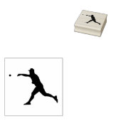 honkbal rubberstempel (Gestempeld)