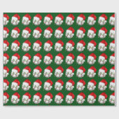 Honkbal Santa Hoed Wrapping Papier (Vlak)