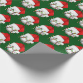 Honkbal Santa Hoed Wrapping Papier (Hoek)