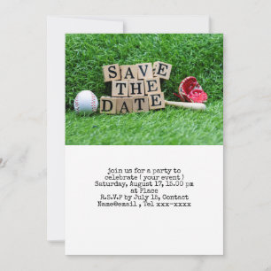 Honkbal save the date kaart