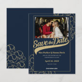 Honkbal save the date met foto (Voorkant / Achterkant)