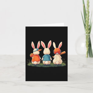 Honkbal Schattigee Paassport Bunnies Basketbal Foo Kaart