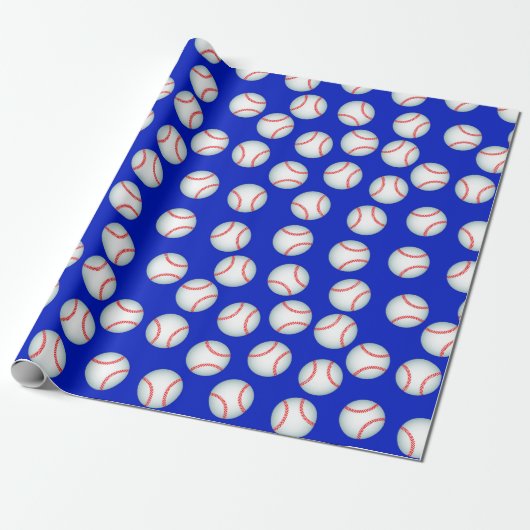 Honkbal Seizoen Cadeaupapier (Uitgerold)