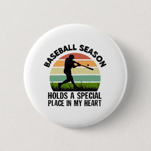 honkbal seizoen heeft een speciale plaats in mijn ronde button 5,7 cm