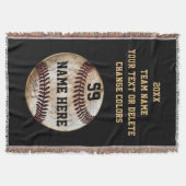  honkbal Senior Night Gift Ideeën Deken (Voorkant)