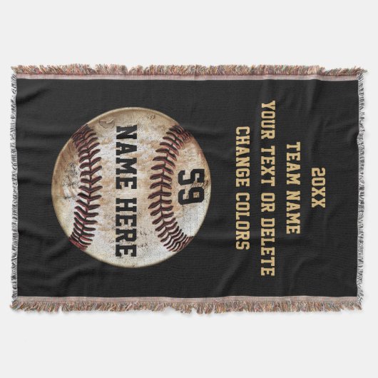  honkbal Senior Night Gift Ideeën Deken (Voorkant)