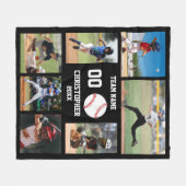 Honkbal Senior Night Sport Souvenir Fleece Deken (Voorkant (Horizontaal))