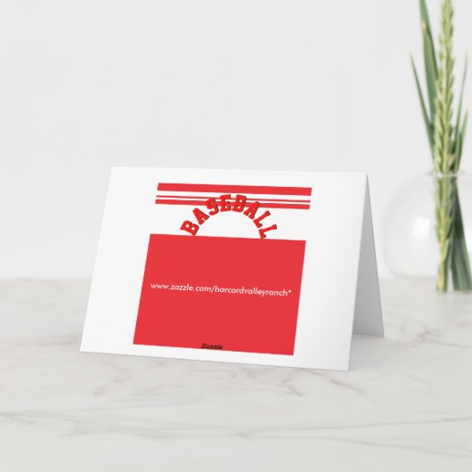 Honkbal sentimenten kaart (Achterkant)