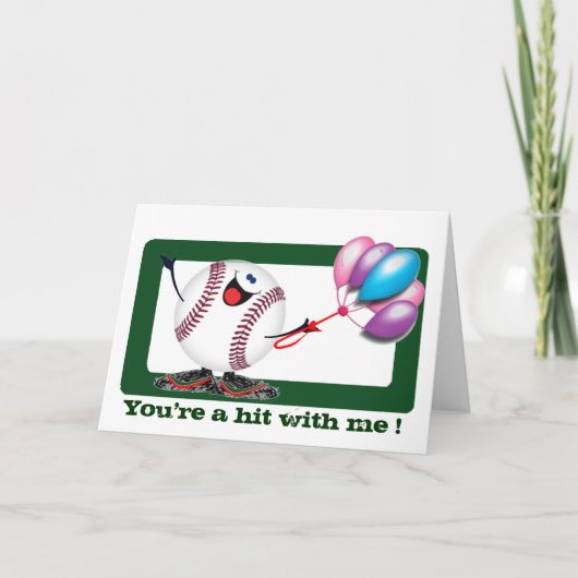 Honkbal sentimenten kaart (Voorkant)