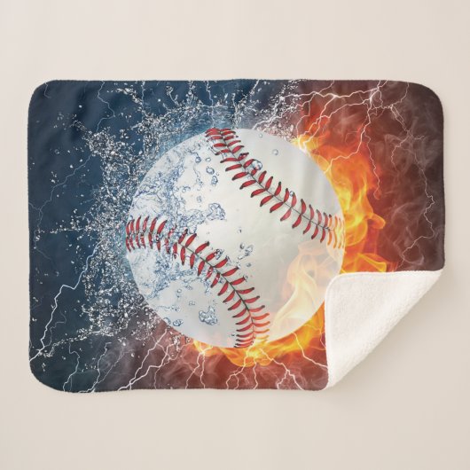 honkbal sherpa deken (Voorkant (horizontaal))