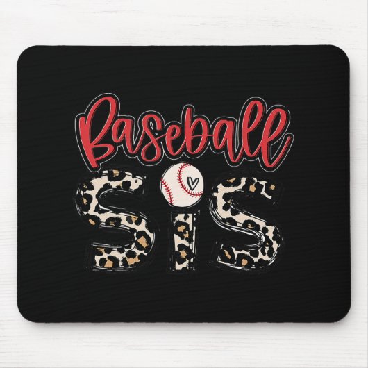 Honkbal Sis  Sport Liefhebber Zuster Moeders Da Muismat (Voorkant)