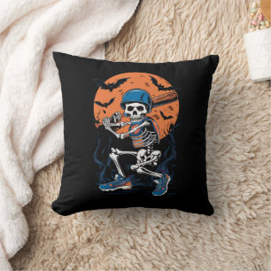 Honkbal skelet Halloween Honkbal Halloween Kussen
