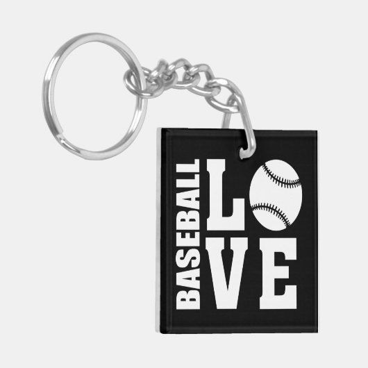 Honkbal Sleutelhanger (Voorkant Links)