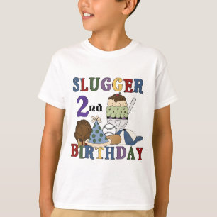 Honkbal Slugger 2e Verjaardag tshirts en geschenke