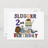 Honkbal Slugger 2e Verjaardag tshirts en geschenke Briefkaart (Voorkant / Achterkant)
