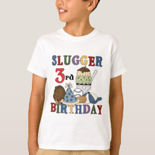 Honkbal Slugger 3e Verjaardag Tshirts