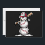 Honkbal Sneeuwman Ballen Sneeuw Kerstmis Kerstcade Feestdagenkaart<br><div class="desc">Honkbal Sneeuwman Ballen Sneeuw Kerstmis Kerstcadeaus</div>