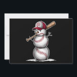 Honkbal Sneeuwman Ballen Sneeuw Kerstmis Xmas Cade Feestdagenkaart<br><div class="desc">Honkbal Sneeuwman Ballen Sneeuw Kerstmis Xmas Cadeaus</div>