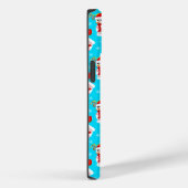 Honkbal Sneeuwman Kerst Viering Patroon Case-Mate iPhone Case (Achterkant / Rechts)