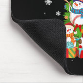 Honkbal Sneeuwman Kerstboom Pitchers Catchers Muismat (Hoek)