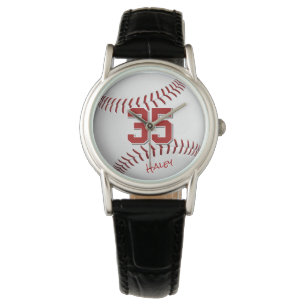 Honkbal / softbal atleet naam gepersonaliseerd horloge