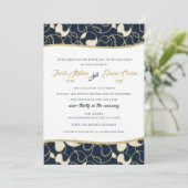 Honkbal Softbal Bani Mitswa goud en blauw Kaart (Staand voorkant)