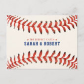 Honkbal Softbal De Perfecte Vangst Bruiloft RSVP Briefkaart (Voorkant)
