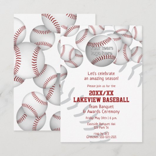 Honkbal Softbal Einde van het Seizoen Awards Vieri Kaart (Voorkant / Achterkant)