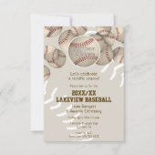 Honkbal Softbal Einde van het Seizoen Banket Award Kaart (Voorkant)