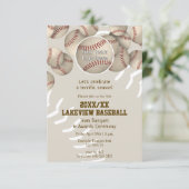 Honkbal Softbal Einde van het Seizoen Banket Award Kaart (Staand voorkant)