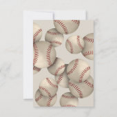 Honkbal Softbal Einde van het Seizoen Banket Award Kaart (Achterkant)