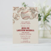 Honkbal Softbal Einde van het Seizoen Banket Award Kaart (Staand voorkant)