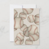 Honkbal Softbal Einde van het Seizoen Banket Award Kaart (Achterkant)