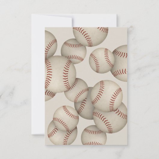 Honkbal Softbal Einde van het Seizoen Banket Award Kaart (Achterkant)