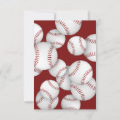 Honkbal Softbal Einde van het Seizoen Viering Kaart (Achterkant)