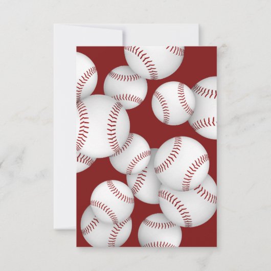 Honkbal Softbal Einde van het Seizoen Viering Kaart (Achterkant)