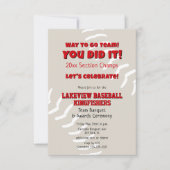 Honkbal Softbal kinder kampioenschap seizoen banke Kaart (Voorkant)