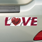 Honkbal softbal liefhebber, bumper, ijsborst stick bumpersticker (Op auto)