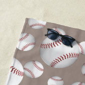 Honkbal Softbal patroon gepersonaliseerd Strandlaken (In situ)