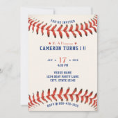 Honkbal Softbal Sport 1e Verjaardagsfeest Kaart (Voorkant)