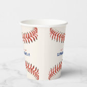 Honkbal Softbal Sport 1e Verjaardagsfeest Papieren Bekers (Rechts)