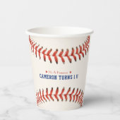 Honkbal Softbal Sport 1e Verjaardagsfeest Papieren Bekers (Voorkant)