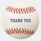 Honkbal Softbal Sport Dank u Ronde Sticker (Voorkant)