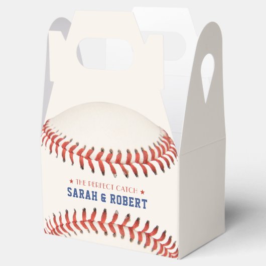 Honkbal Softbal Sport De Perfecte Vangst Bruiloft Bedankdoosjes (Geopend)