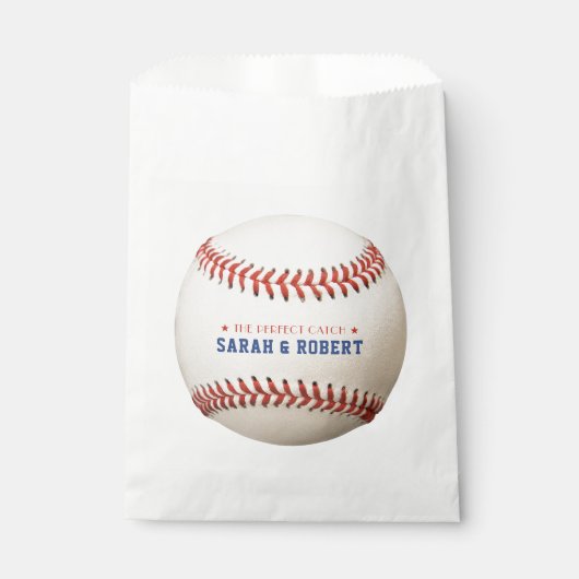 Honkbal Softbal Sport De Perfecte Vangst Bruiloft Bedankzakje (Voorkant)