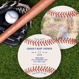Honkbal Softbal Sport Foto Baby shower Kaart